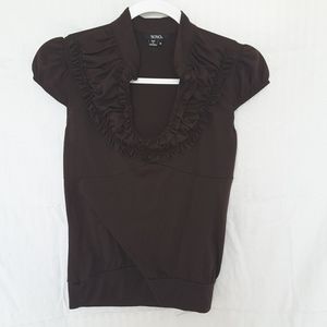 Xoxo brown top size medium